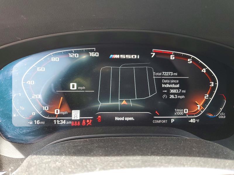 Photo 9 from auction – 2021 BMW M550XI with VIN WBA13BK07MCF15411