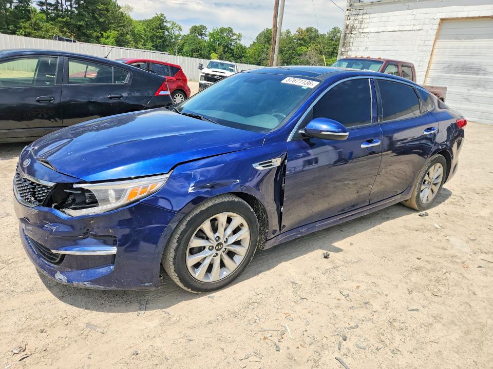 KIA OPTIMA 2016 with VIN 5XXGU4L38GG034163 - Photo from auction