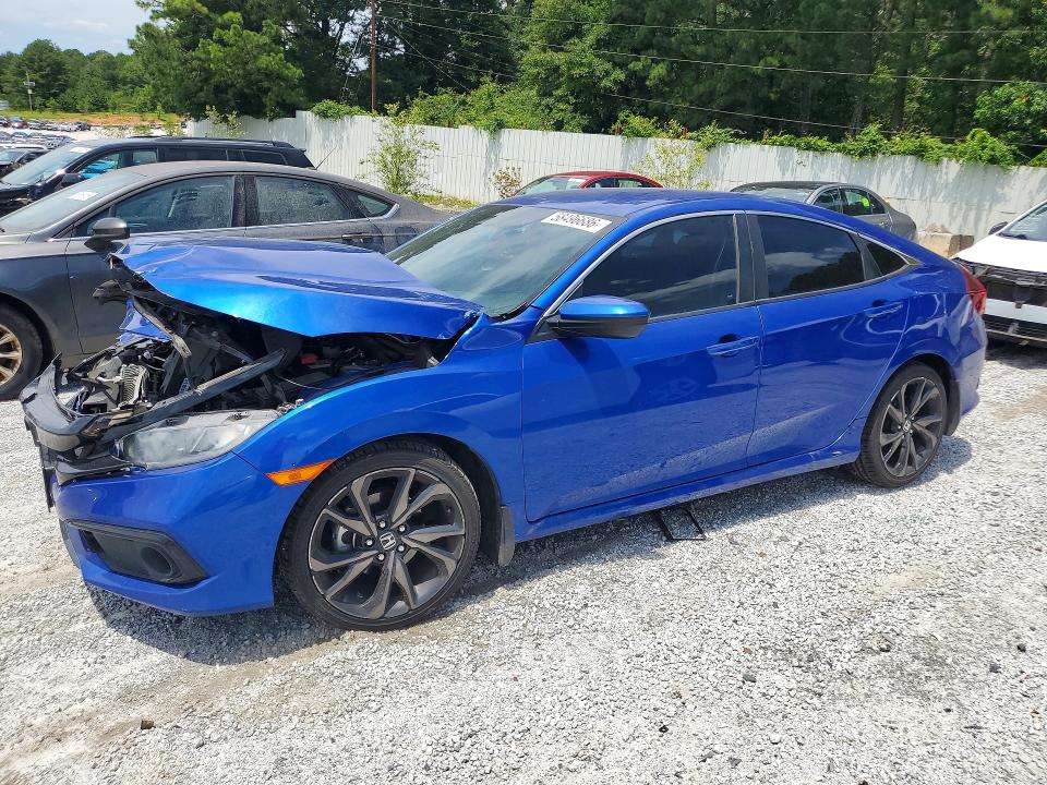 HONDA CIVIC 2020 مع رقم تعريف المركبة 19XFC2F80LE014129 - صورة من المزاد