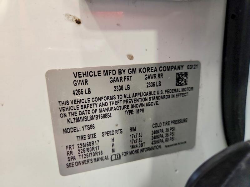 Photo 14 from auction – 2021 CHEVROLET TRAILBLAZER with VIN KL79MVSL8MB158884
