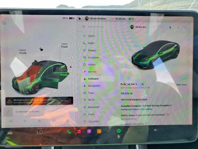 Photo 9 from auction – 2020 TESLA MODEL 3 with VIN 5YJ3E1EA4LF631524