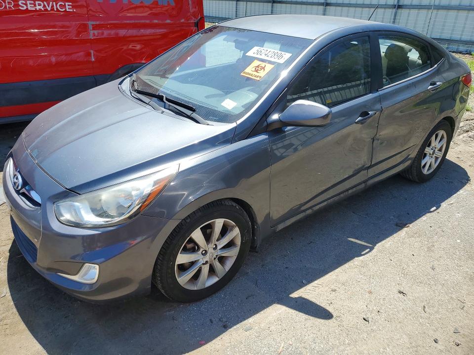 HYUNDAI ACCENT 2012 with VIN KMHCU4AE4CU226151 - Photo from auction