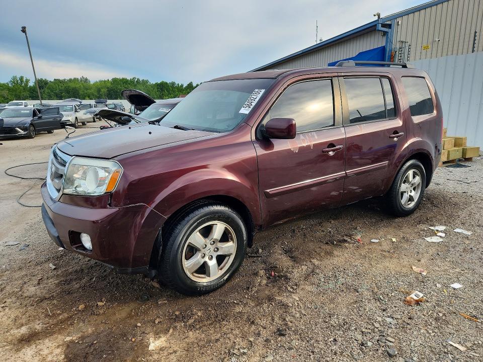 HONDA PILOT 2010 with VIN 5FNYF4H54AB001261 - Photo from auction
