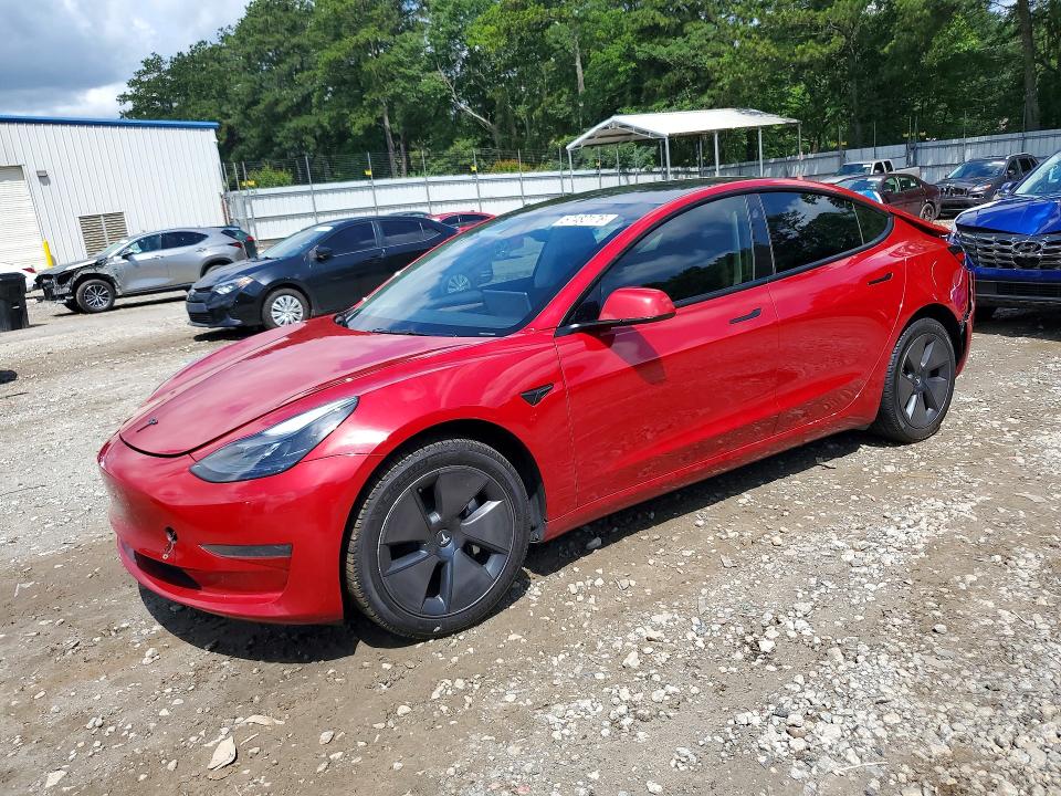 TESLA MODEL 3 2023 with VIN 5YJ3E1EA4PF576305 - Photo from auction