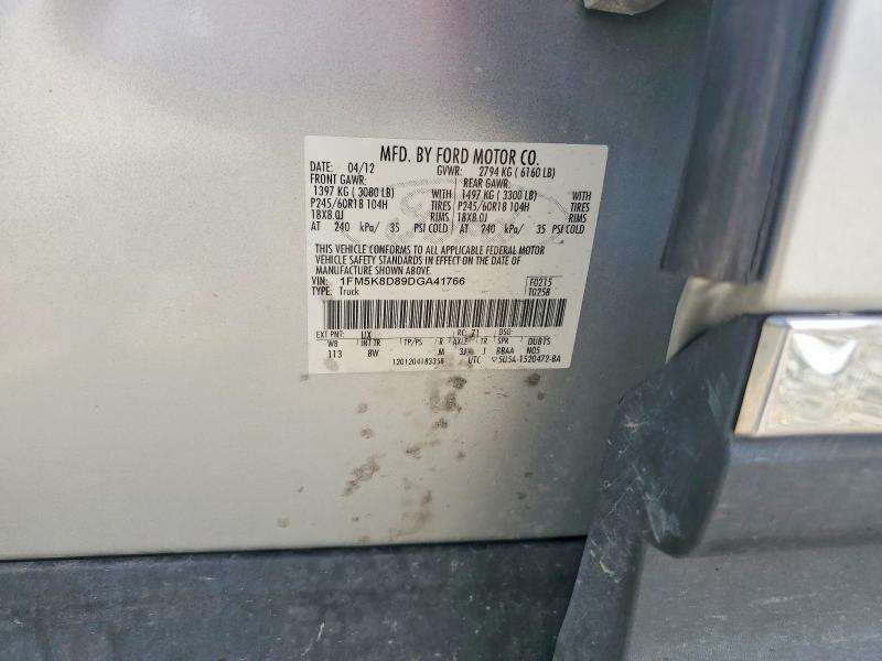 Photo 14 from auction – 2013 FORD EXPLORER with VIN 1FM5K8D89DGA41766