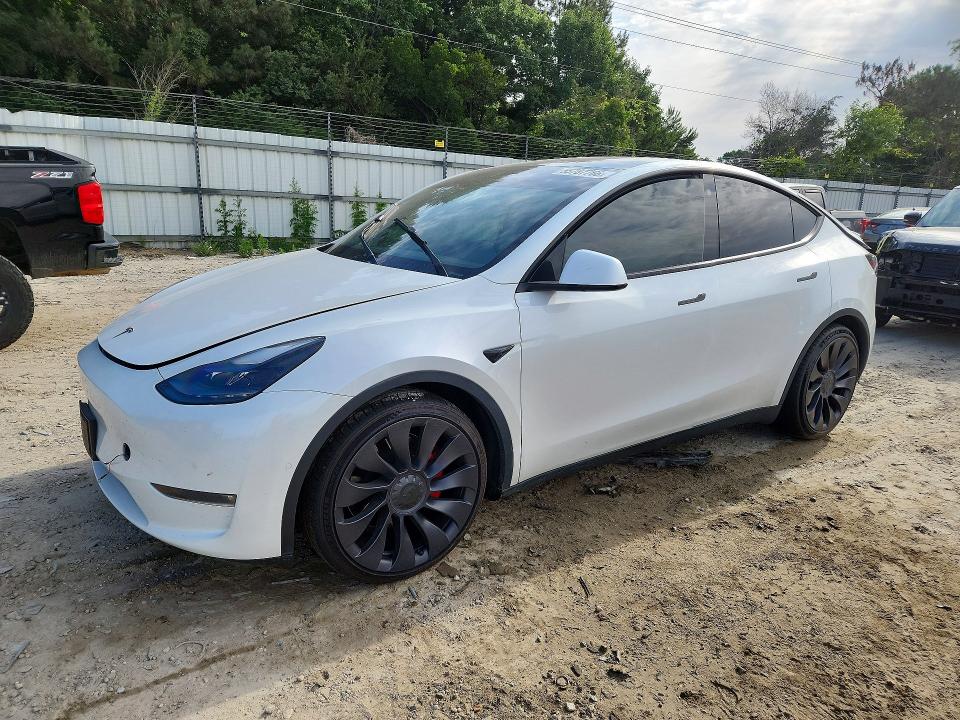 TESLA MODEL Y 2021 с VIN 5YJYGDEF3MF201787 - Фото с аукциона