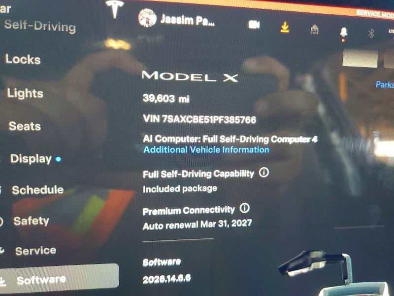Photo 9 from auction – 2023 TESLA MODEL X with VIN 7SAXCBE51PF385766