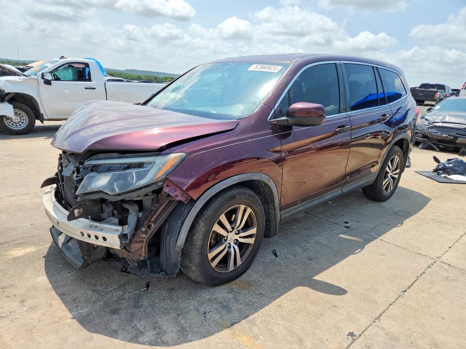 HONDA PILOT 2016 with VIN 5FNYF5H88GB058782 - Photo from auction