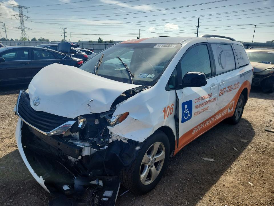 TOYOTA SIENNA 2014 with VIN 5TDKK3DC0ES447246 - Photo from auction