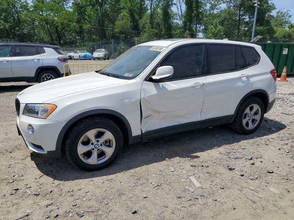 BMW X3 2011 with VIN 5UXWX5C52BL703965 - Photo from auction