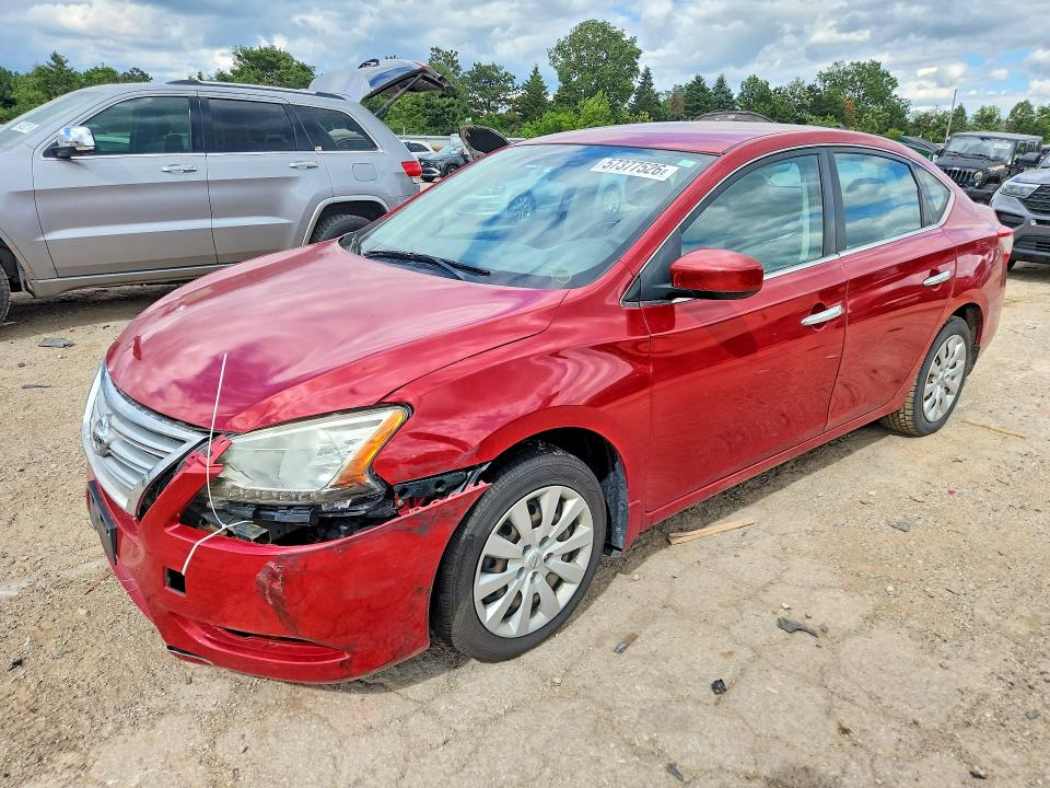 NISSAN SENTRA 2014 with VIN 3N1AB7AP2EL686235 - Photo from auction