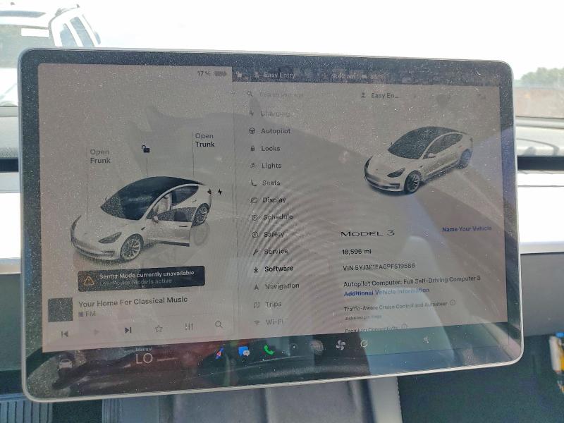 Photo 9 from auction – 2023 TESLA MODEL 3 with VIN 5YJ3E1EA6PF519586
