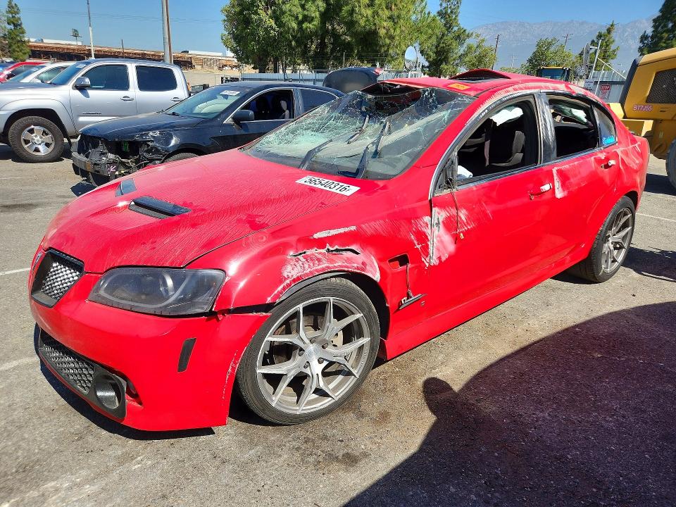 PONTIAC G8 2008 with VIN 6G2ER57738L131209 - Photo from auction