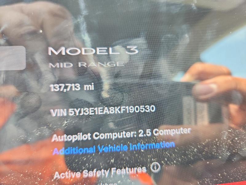 صورة رقم 9 من المزاد - 2019 TESLA MODEL 3 مع VIN 5YJ3E1EA8KF190530