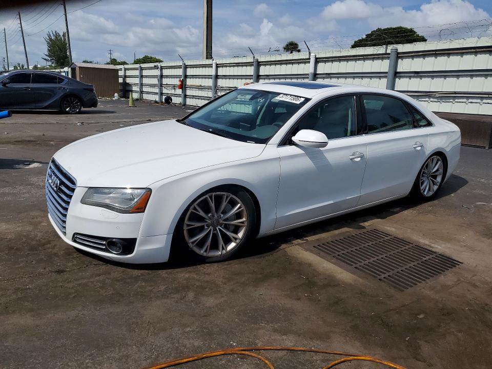 AUDI A8 2013 with VIN WAURGAFD1DN001280 - Photo from auction