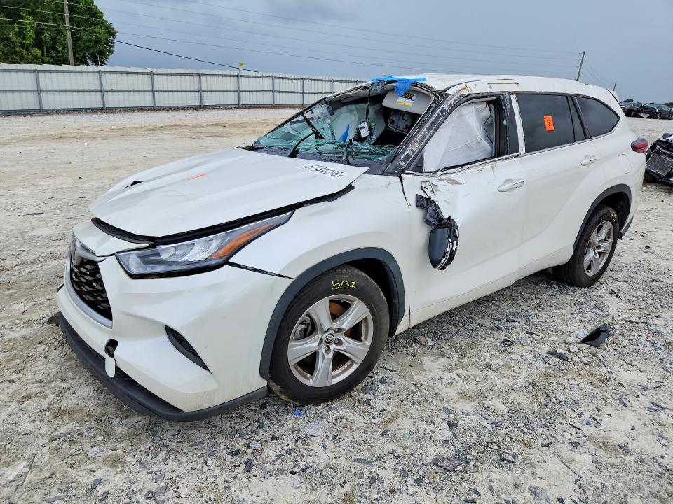 TOYOTA HIGHLANDER 2020 with VIN 5TDCZRAH3LS028789 - Photo from auction