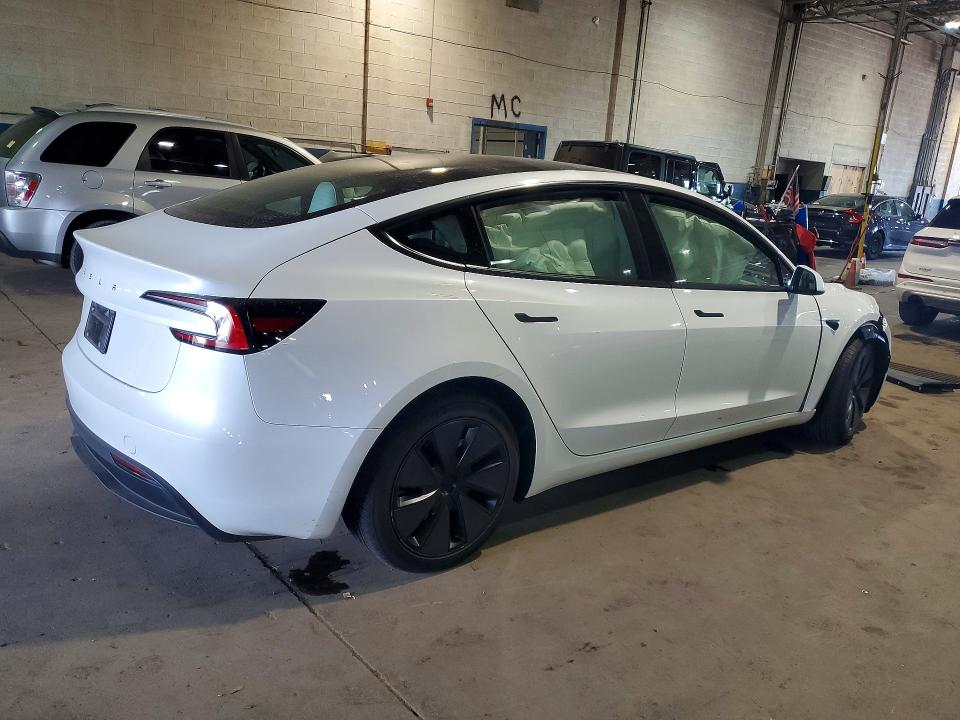 Photo 3 from auction – 2026 TESLA MODEL 3 with VIN 5YJ3E1EA1TF139727