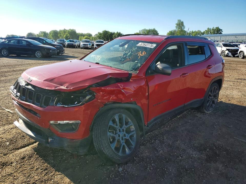 JEEP COMPASS 2021 with VIN 3C4NJDEB7MT567044 - Photo from auction
