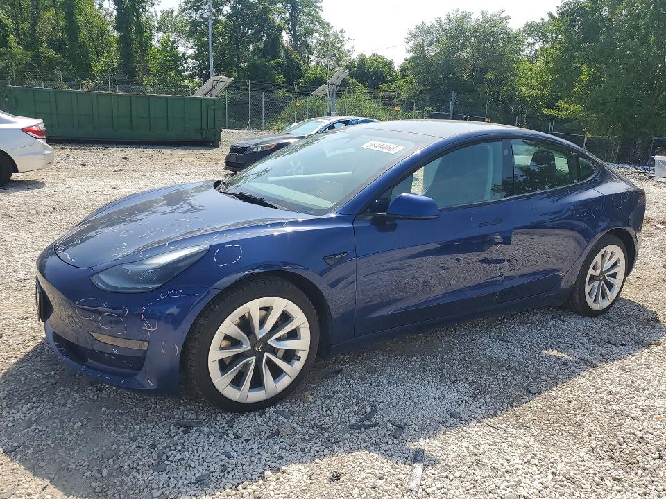 TESLA MODEL 3 2022 with VIN 5YJ3E1EA3NF190231 - Photo from auction