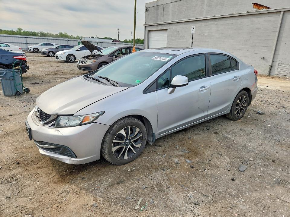 HONDA CIVIC 2013 with VIN 2HGFB2F89DH507480 - Photo from auction