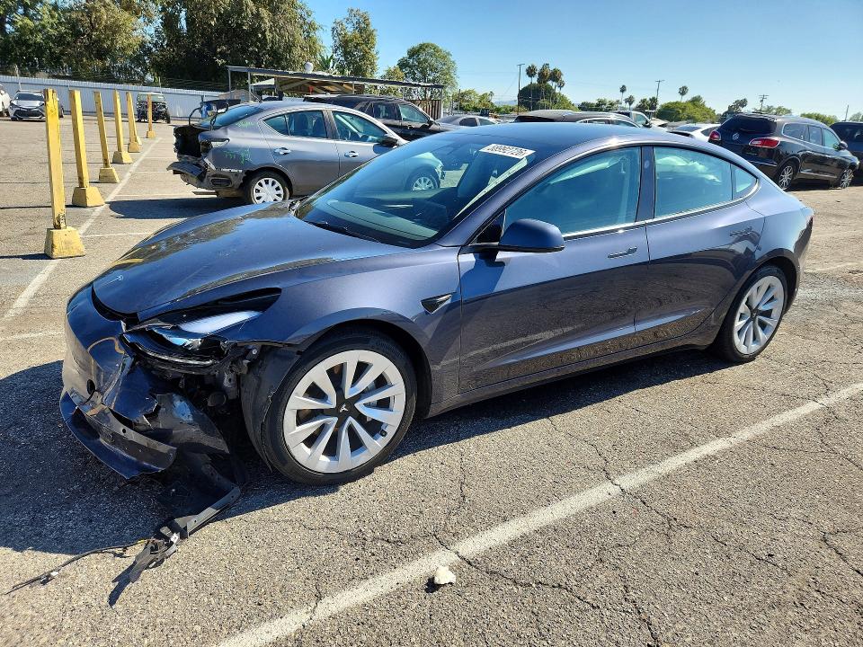 Снимка 1 от търг – 2022 TESLA MODEL 3 с VIN 5YJ3E1EA3NF374164