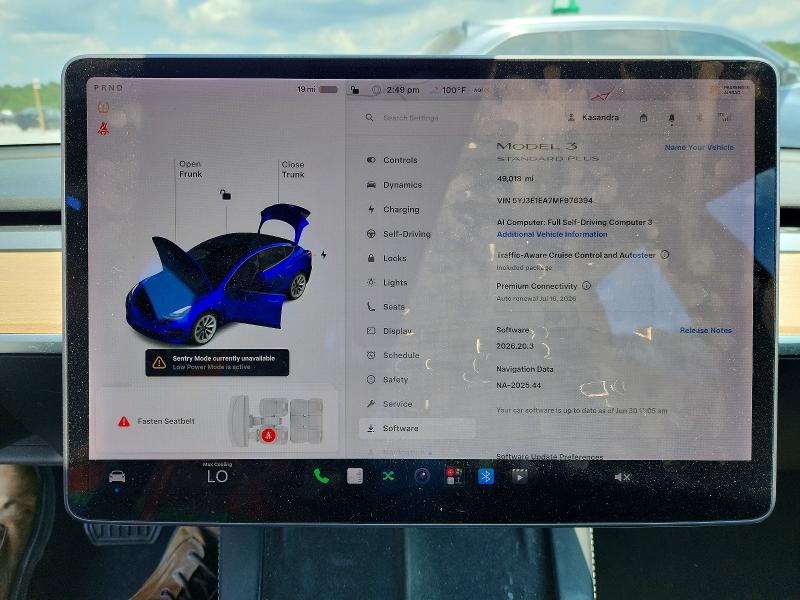 Photo 9 from auction – 2021 TESLA MODEL 3 with VIN 5YJ3E1EA7MF978394