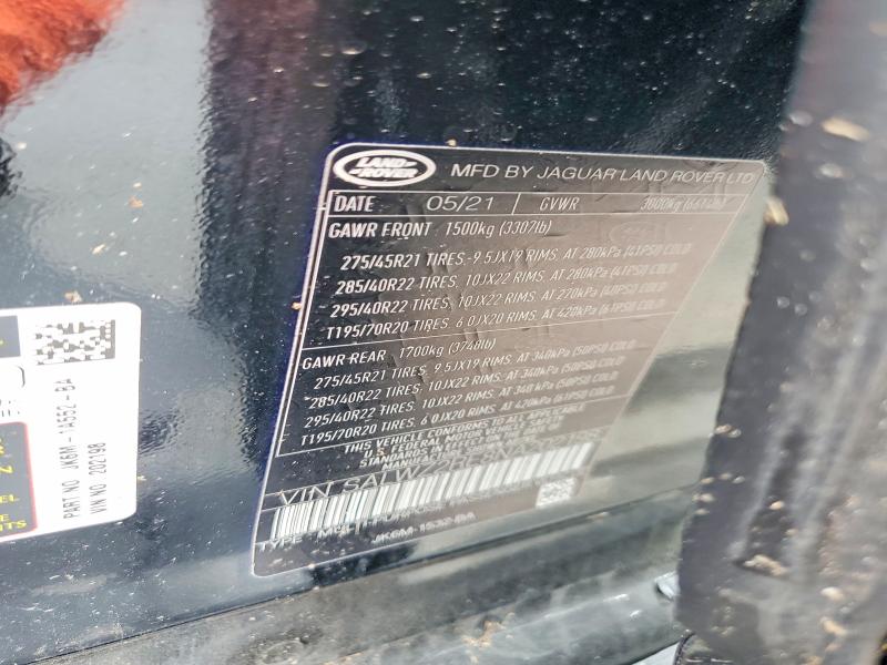 Photo 14 from auction – 2022 LAND ROVER RANGE ROVER SPORT with VIN SALWZ2RE8NA202198