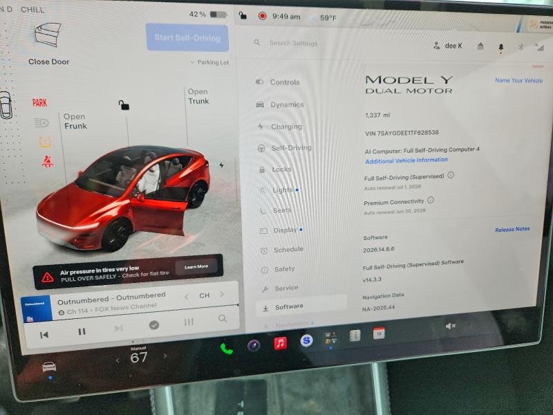 Фото 9 с аукциона – 2026 TESLA MODEL Y с VIN 7SAYGDEE1TF628538
