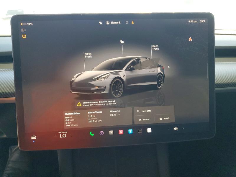 Photo 9 from auction – 2023 TESLA MODEL 3 with VIN 5YJ3E1EA1PF677155