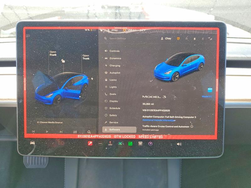 Photo 9 from auction – 2023 TESLA MODEL 3 with VIN 5YJ3E1EA4PF432625