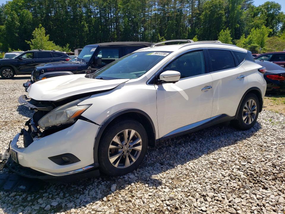 NISSAN MURANO 2015 with VIN 5N1AZ2MH0FN256748 - Photo from auction