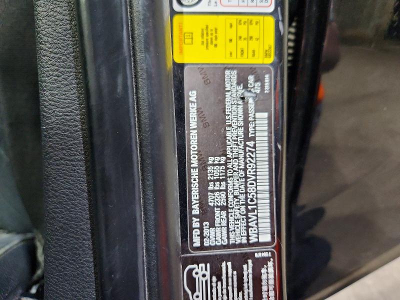 Photo 14 from auction – 2013 BMW X1 with VIN WBAVL1C58DVR92274