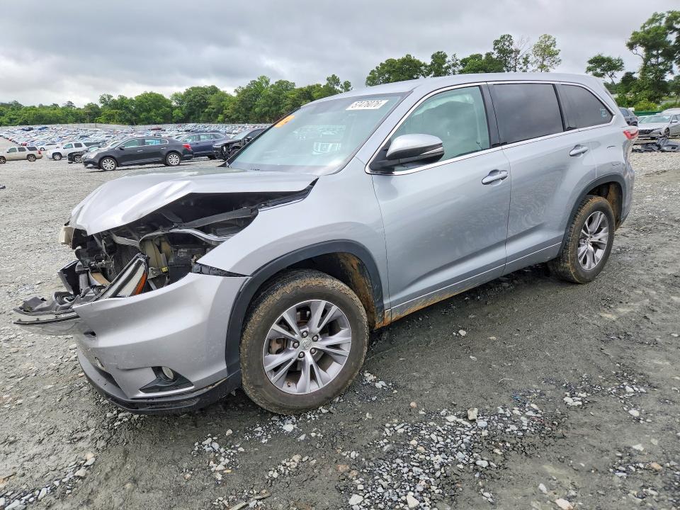 TOYOTA HIGHLANDER 2015 with VIN 5TDZKRFH4FS063935 - Photo from auction