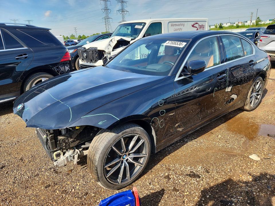 BMW 330XI 2019 with VIN WBA5R7C58KAJ80625 - Photo from auction