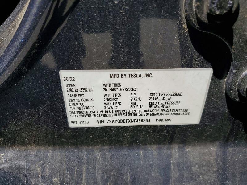 صورة رقم 14 من المزاد - 2022 TESLA MODEL Y مع VIN 7SAYGDEFXNF456294