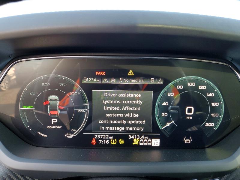 Photo 9 from auction – 2024 AUDI E-TRON GT with VIN WAUCJBFW3R7000688