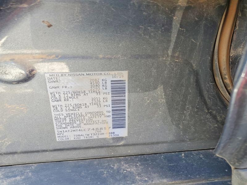 Photo 14 from auction – 2020 NISSAN ROGUE with VIN 5N1AT2MT4LC748857