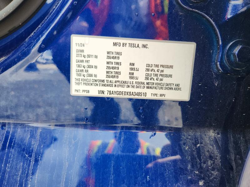 Photo 14 from auction – 2025 TESLA MODEL Y with VIN 7SAYGDEDXSA348510