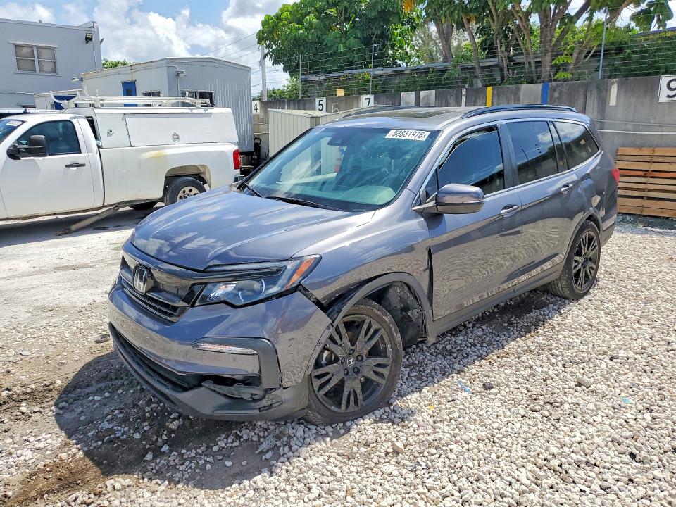 HONDA PILOT 2022 with VIN 5FNYF5H27NB029248 - Photo from auction