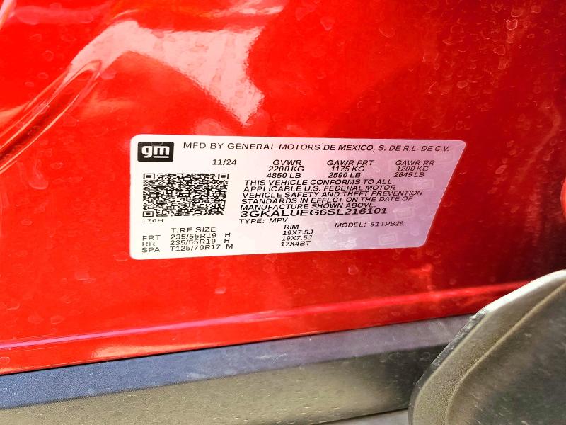 Photo 14 from auction – 2025 GMC TERRAIN with VIN 3GKALUEG6SL216101