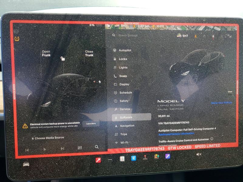Photo 9 from auction – 2024 TESLA MODEL Y with VIN 7SAYGAEE9RF178743