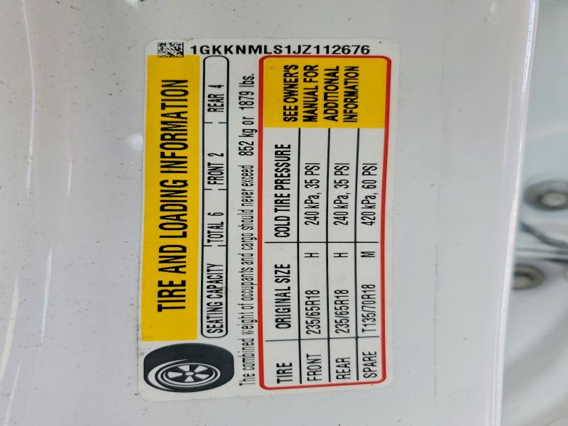 Photo 14 from auction – 2018 GMC ACADIA with VIN 1GKKNMLS1JZ112676