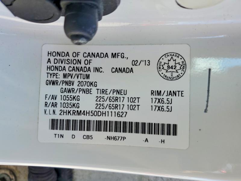 Photo 14 from auction – 2013 HONDA CR-V with VIN 2HKRM4H50DH111627