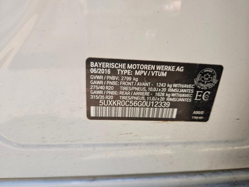Photo 14 from auction – 2016 BMW X5 with VIN 5UXKR0C56G0U12339
