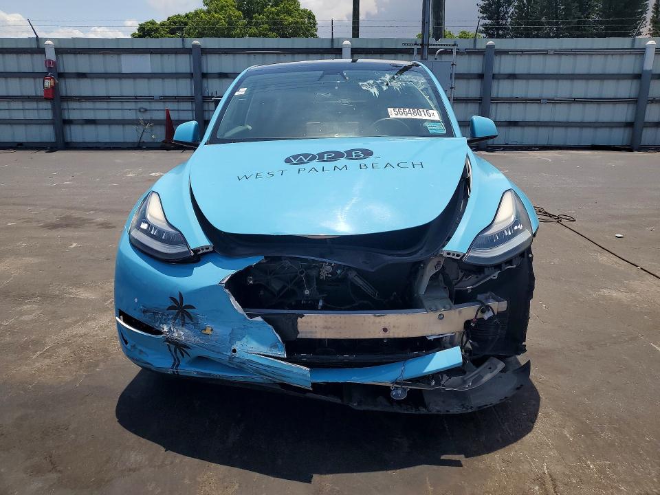 Photo 5 from auction – 2021 TESLA MODEL Y with VIN 5YJYGDEE0MF279046