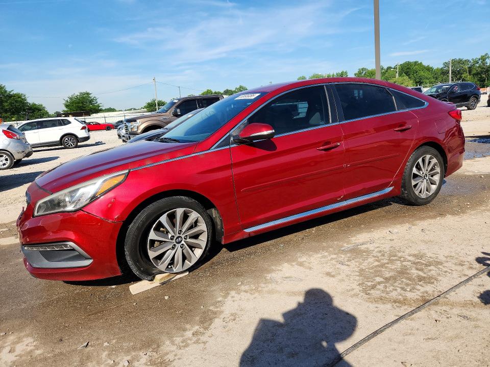 HYUNDAI SONATA 2015 with VIN 5NPE34AF1FH180642 - Photo from auction