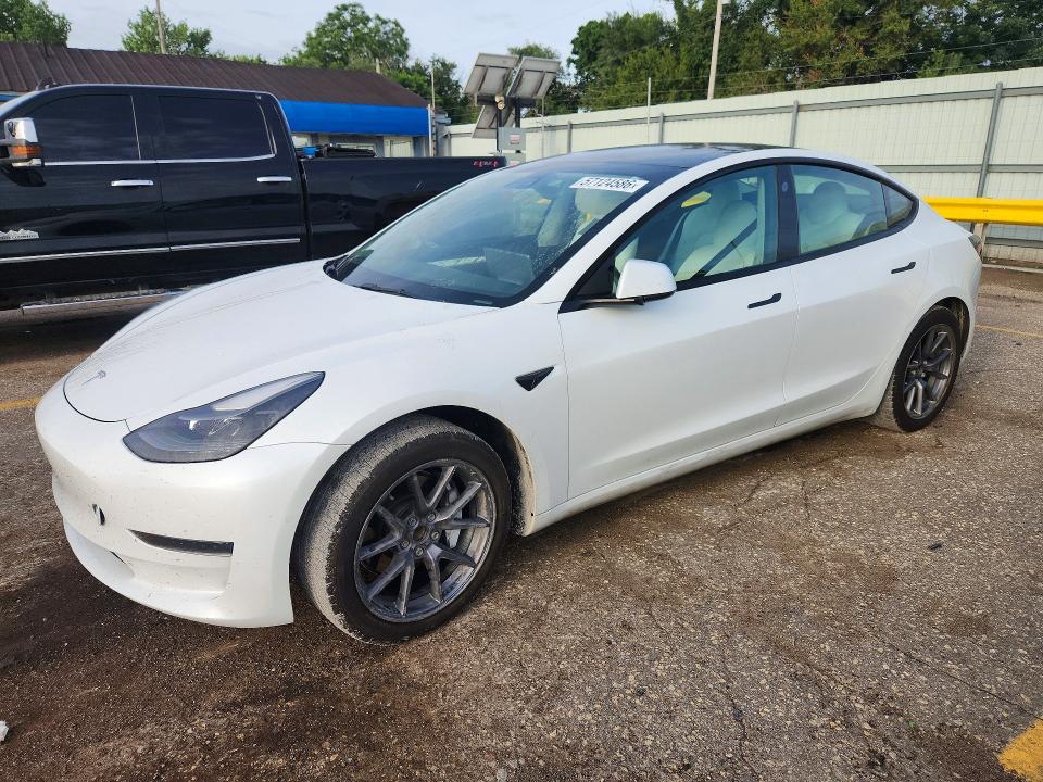 TESLA MODEL 3 2021 with VIN 5YJ3E1EA3MF098714 - Photo from auction