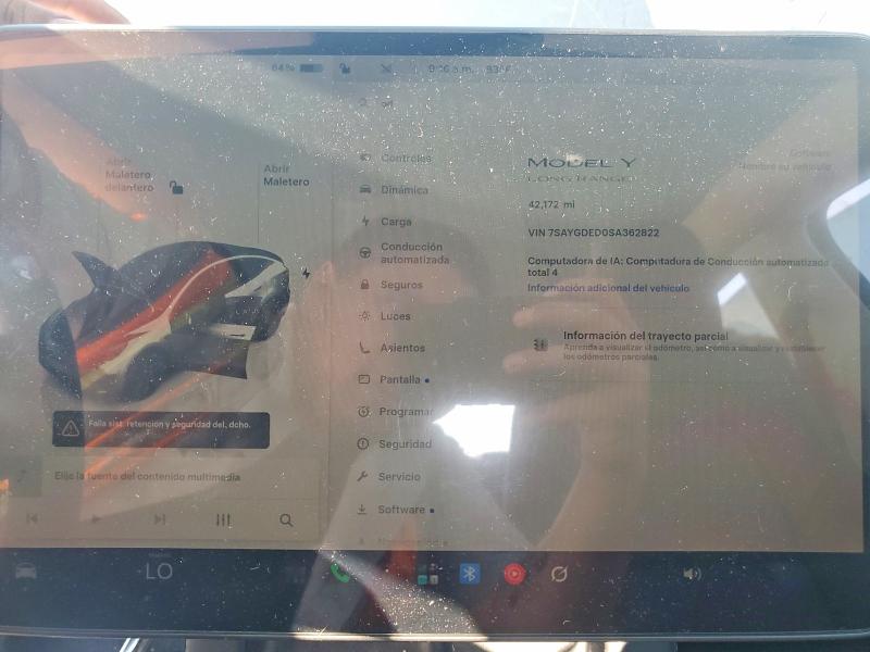 Photo 9 from auction – 2025 TESLA MODEL Y with VIN 7SAYGDED0SA362822