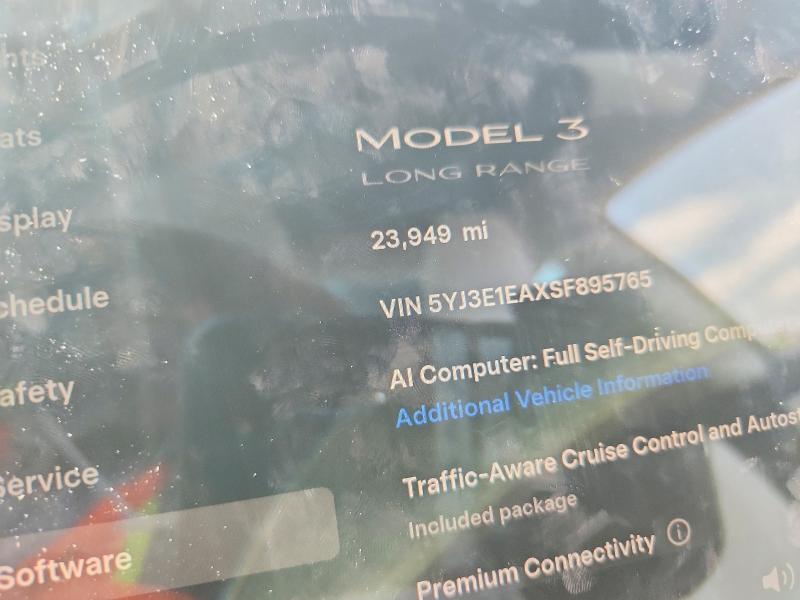 Photo 9 from auction – 2025 TESLA MODEL 3 with VIN 5YJ3E1EAXSF895765