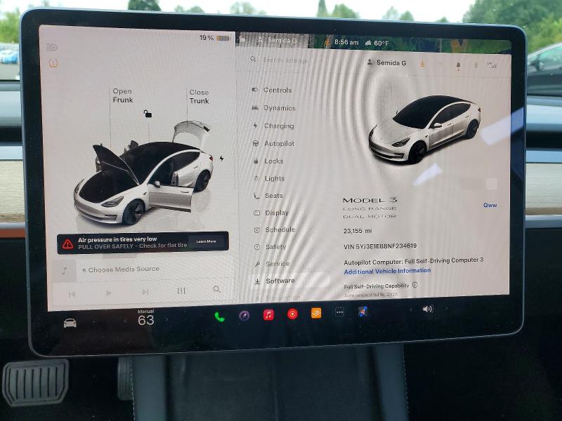 Zdjęcie 9 z aukcji – 2022 TESLA MODEL 3 z VIN 5YJ3E1EB8NF234619